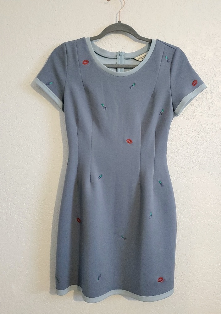Boutique dress with fun stitch prints!